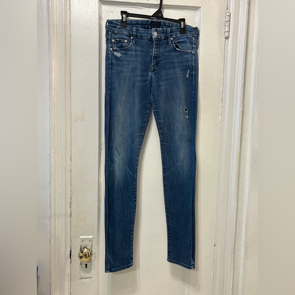 MOTHER Women's Blue Skinny Jeans